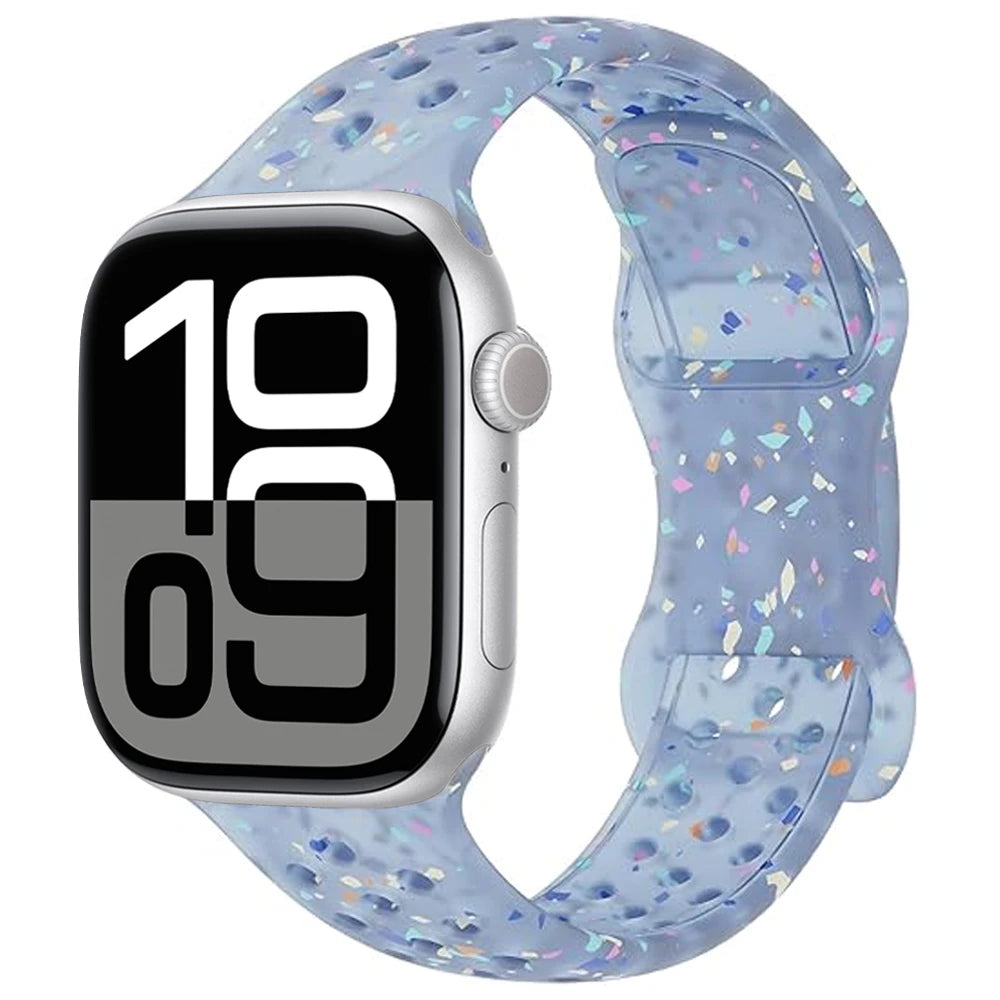 Breathable Sport Silicone Strap for Apple Watch