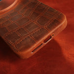 Genuine Leather Bumper Case with Raised Camera Ring for Xiaomi 17 Series