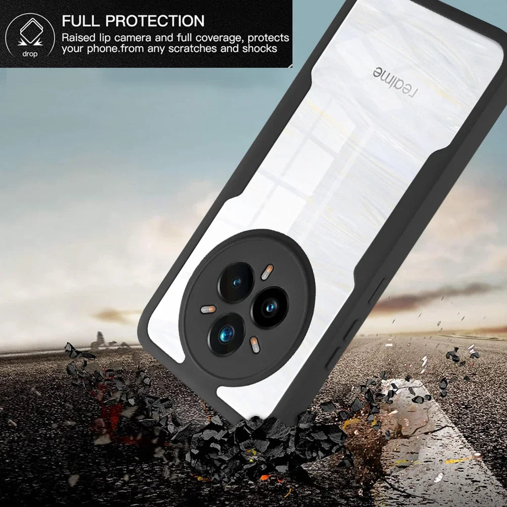 Shockproof Full-Body Protective Clear Case for Realme 14 Pro / 14 Pro+