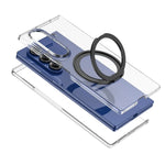 Samsung Galaxy Z Fold 6 Shockproof Clear Case with Rotating Stand