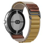 Breathable Nylon and Leather Band for Google Pixel Watch 4