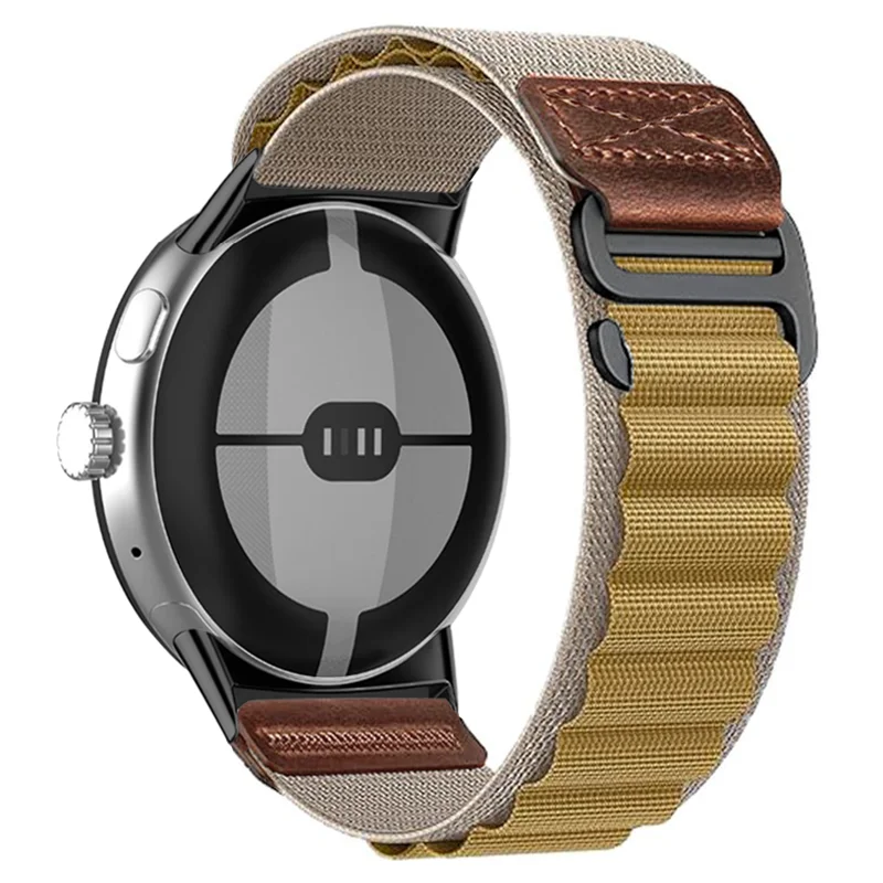 Breathable Nylon and Leather Band for Google Pixel Watch 4