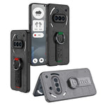 Nothing Phone 3a Hard PC Case with Finger Ring & Elastic Wrist Strap