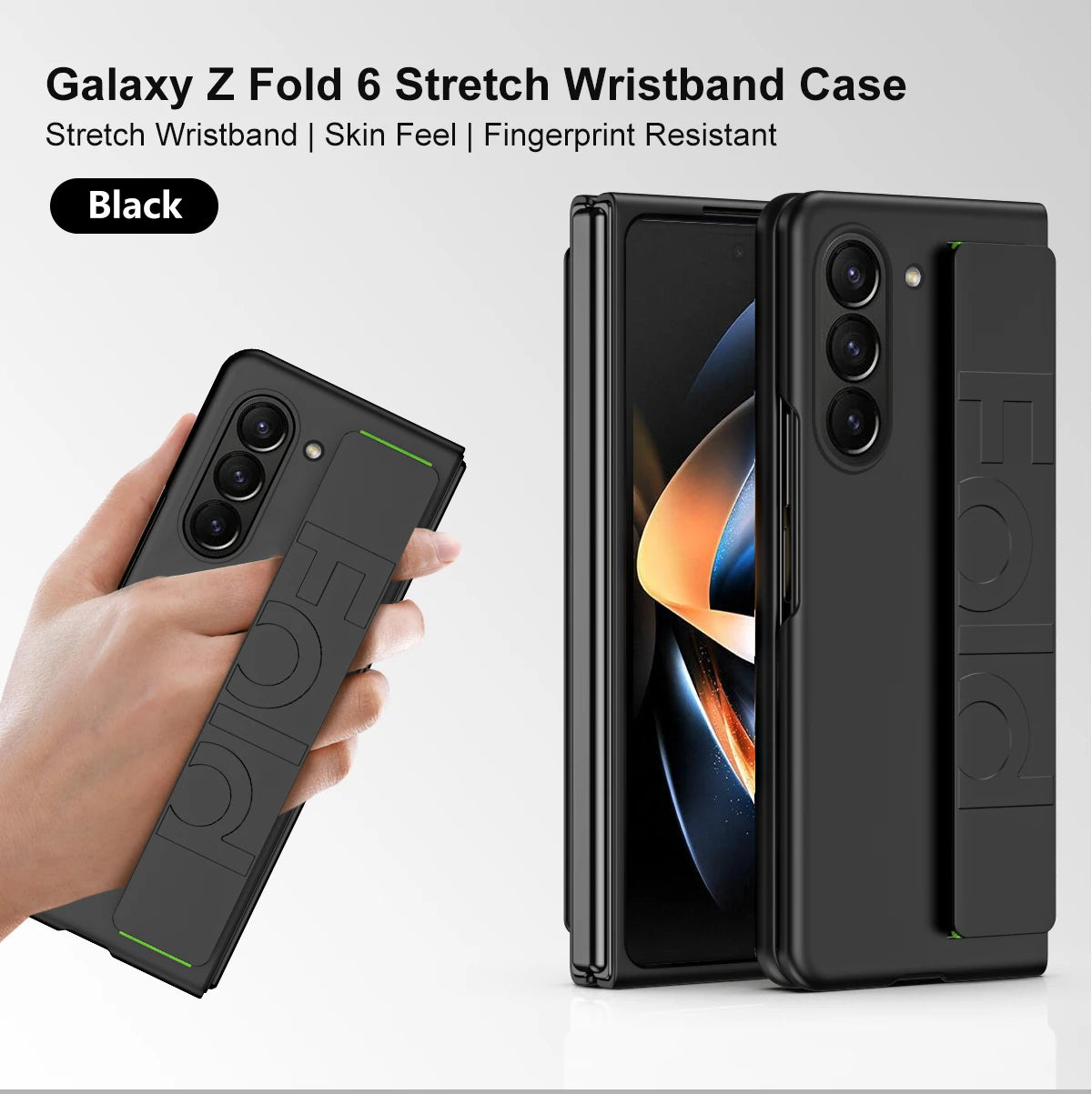 Samsung Galaxy Z Fold 6 Hard Shell Case with Wrist Strap