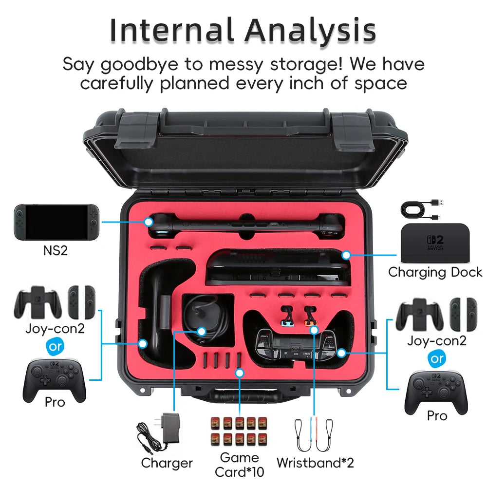 Nintendo Switch 2 Shockproof & Explosion-Proof Storage Case