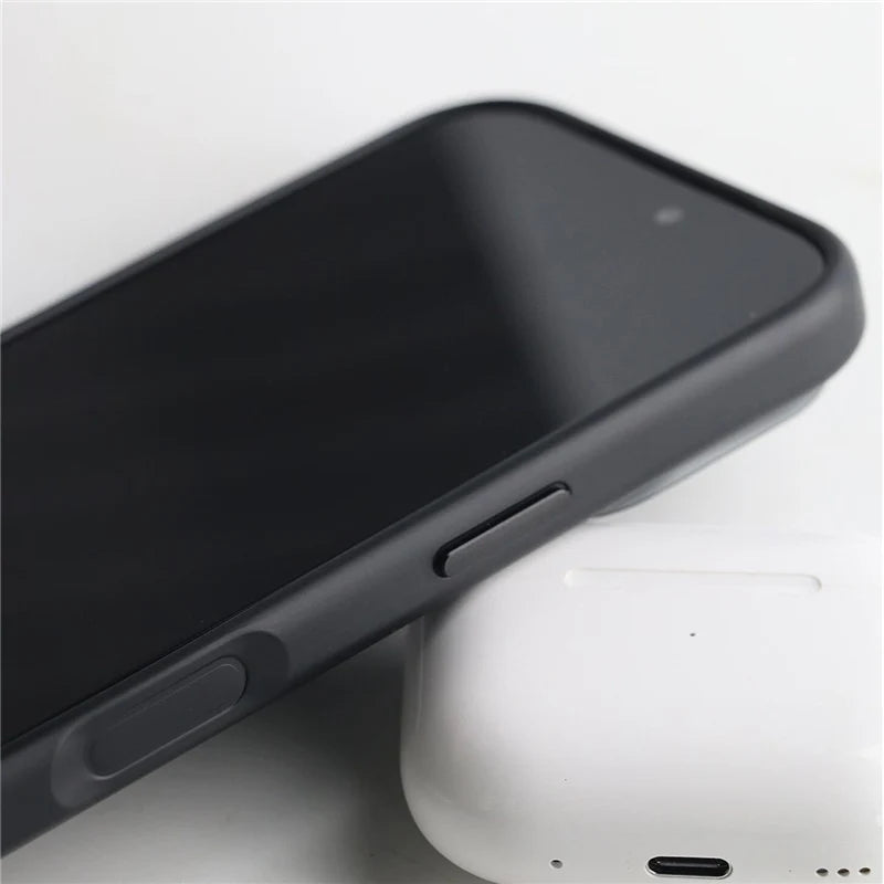 Frosted Semi-Transparent Anti-Fingerprint Shockproof Case with Raised Camera Ring for iPhone 17 Series