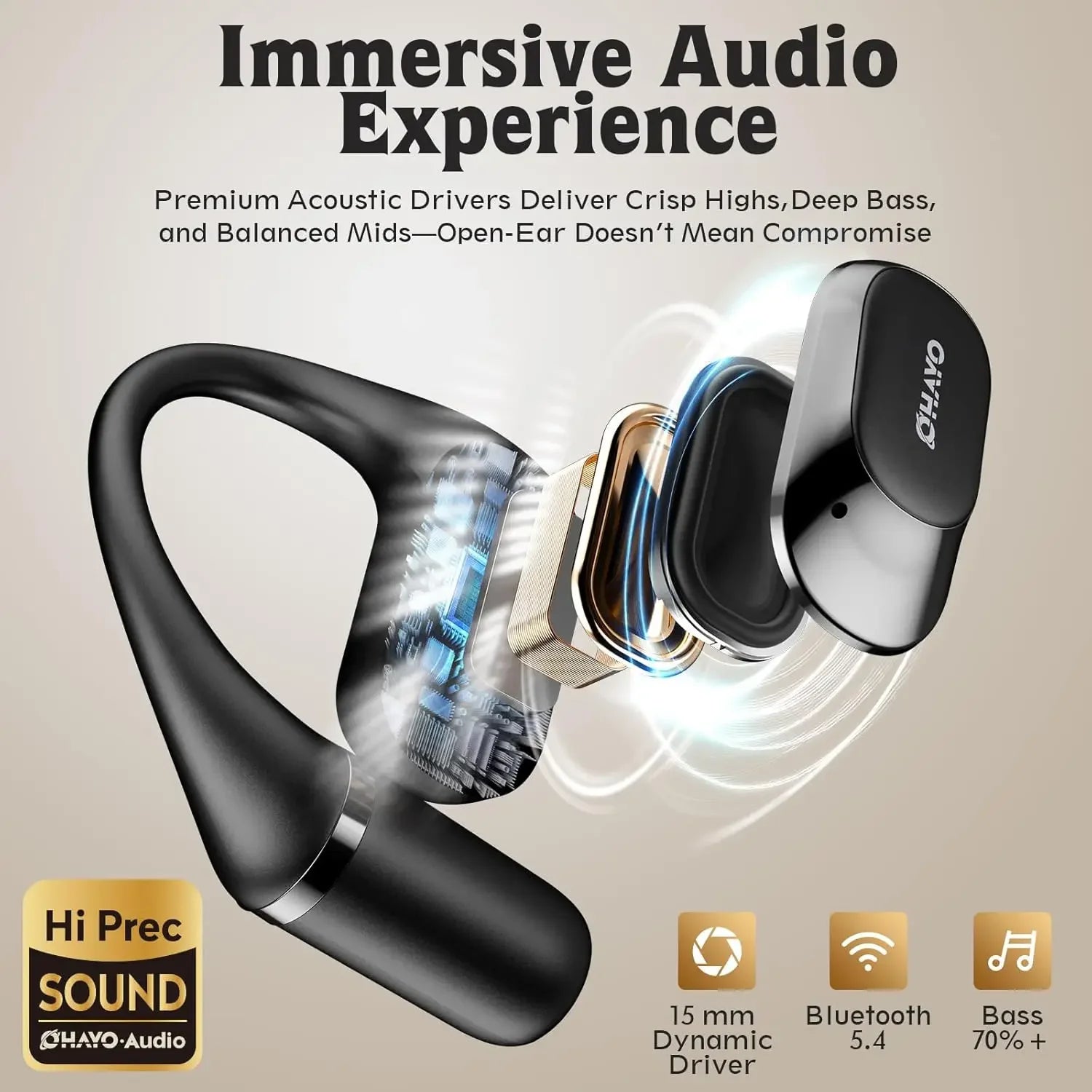 Ohayo T10 Open-Ear Air Conduction Sports Earbuds