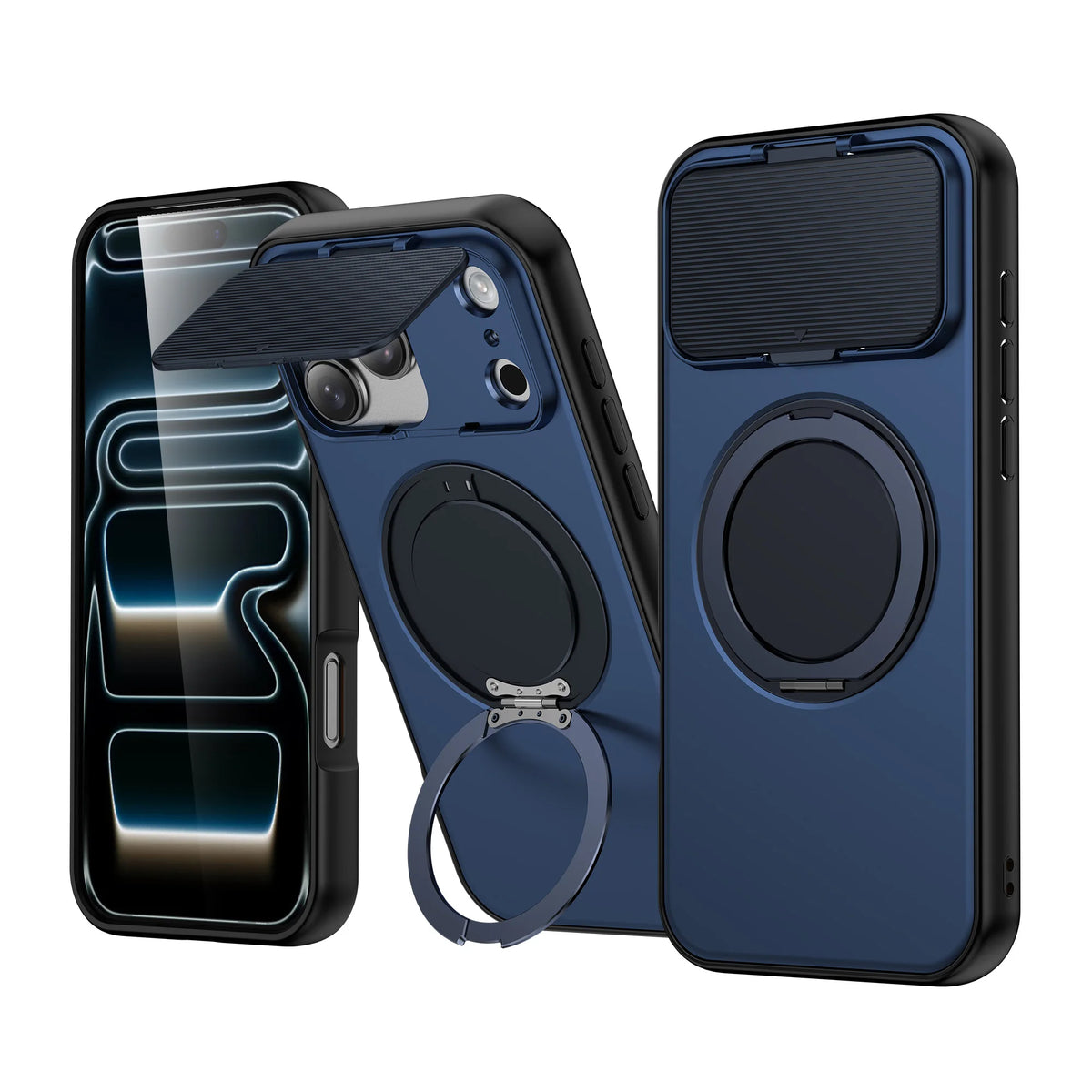 MagSafe All-Inclusive Case with 360° Rotating Bracket for iPhone 17 Series