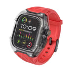 Luxury Transparent Case with Integrated Strap for Apple Watch