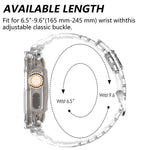 Transparent Protective Case with Silicone Band for Apple Watch Ultra 2