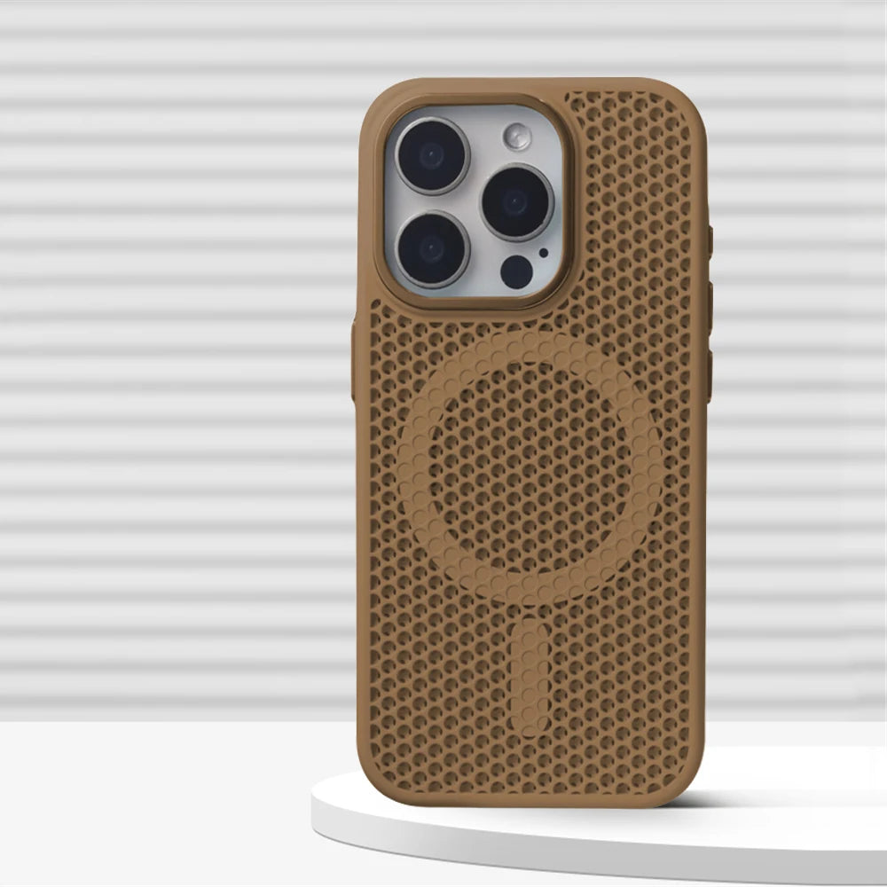 Honeycomb Mesh Cooling Case With MagSafe for iPhone 13 Series