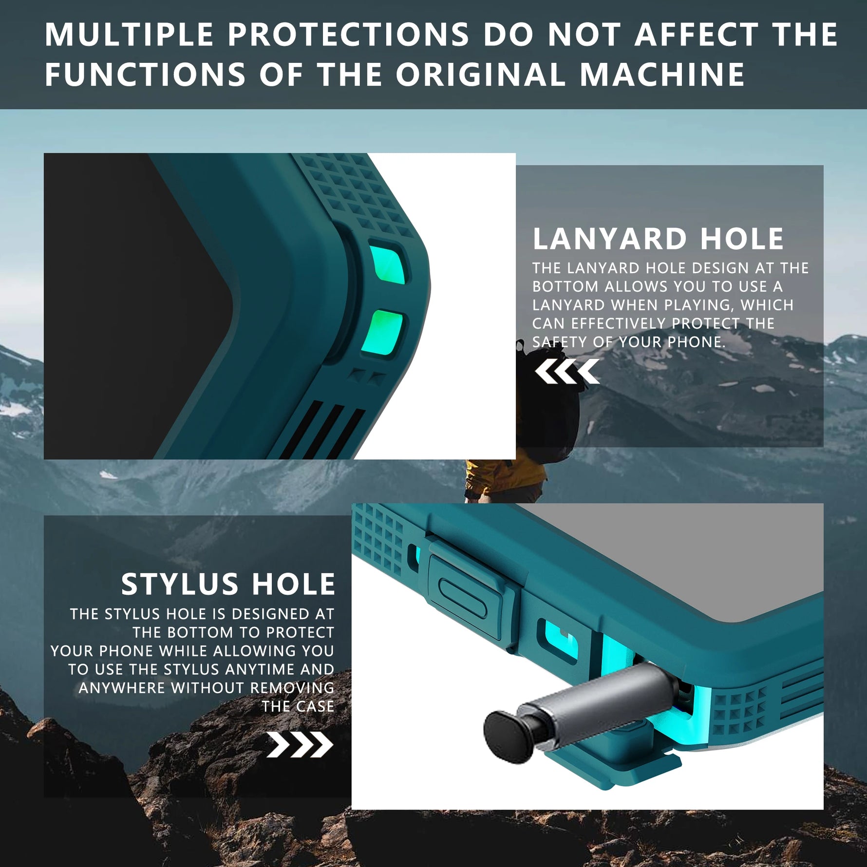 360° Full Waterproof Clear Protection Case for Samsung Galaxy S24 Series