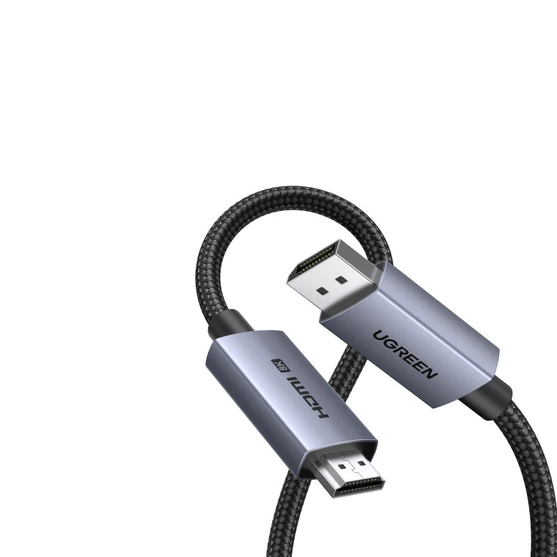 UGREEN Braided DisplayPort To HDMI 2.1 4K240Hz Cable
