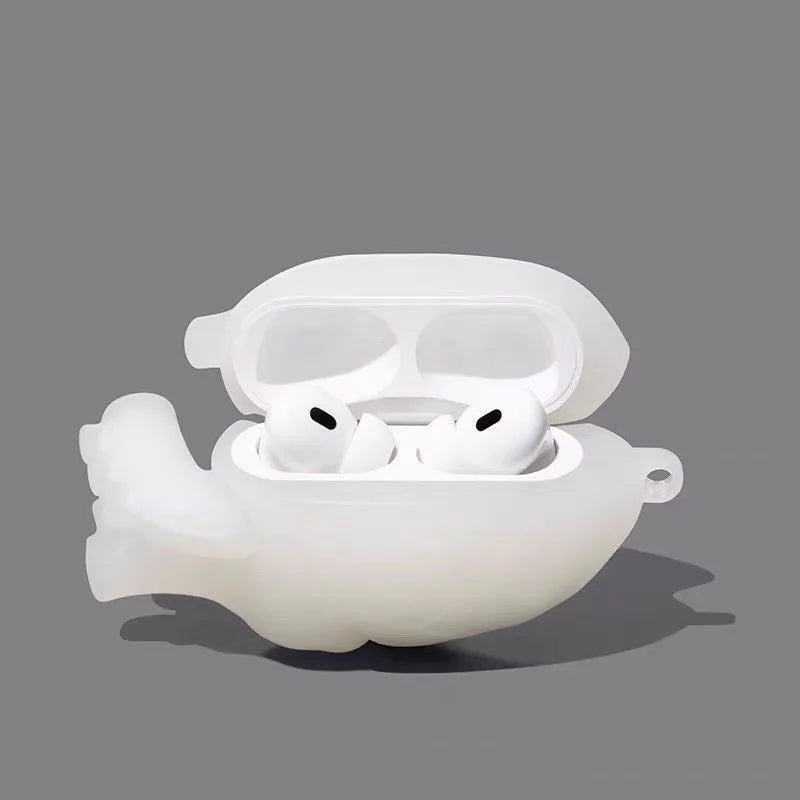 Realistic Heart Design Silicone Case for AirPods 4