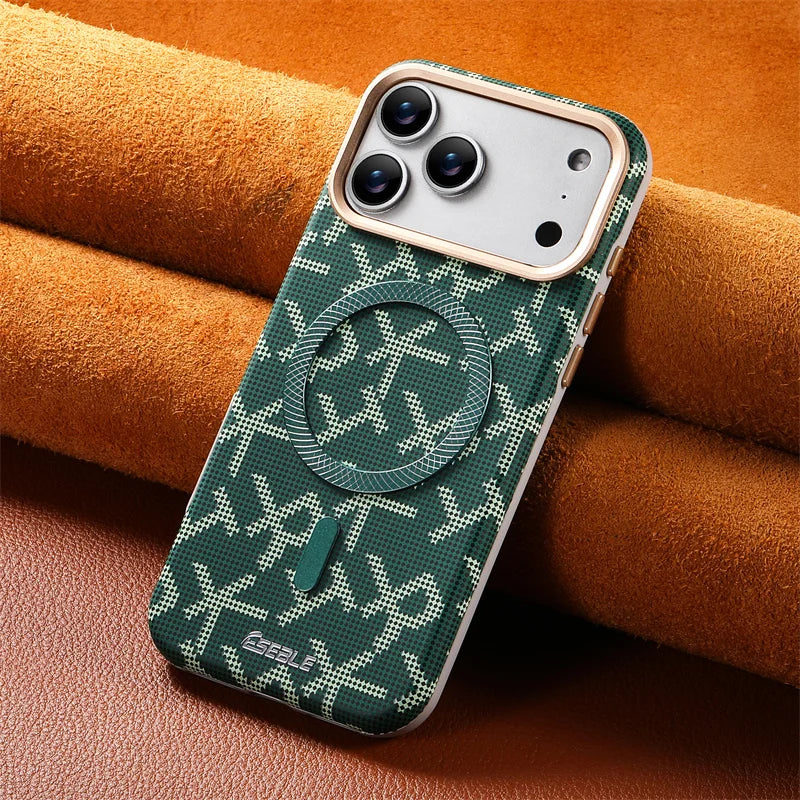 Fashion Leather MagSafe Case for iPhone 17 Series