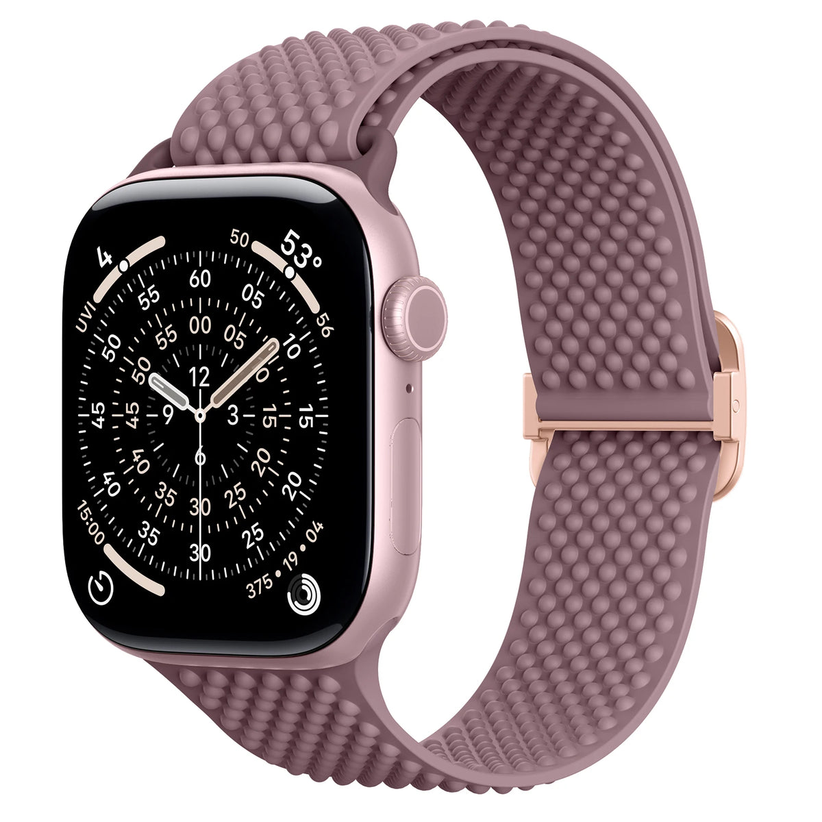 Elastic Silicone Band with Slide Buckle for Apple Watch
