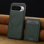 Leather Detachable Magnetic Wallet Case with Kickstand for Google Pixel 9 Series