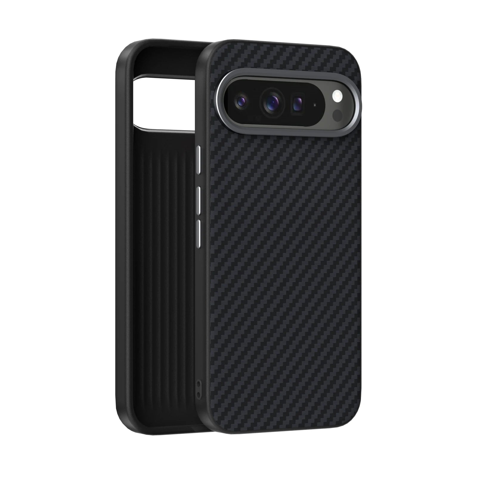 Carbon Fiber Texture Magnetic Case for Google Pixel 9 Series