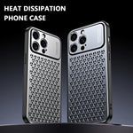 Luxury Honeycomb Metal Phone Case for iPhone 16 Series
