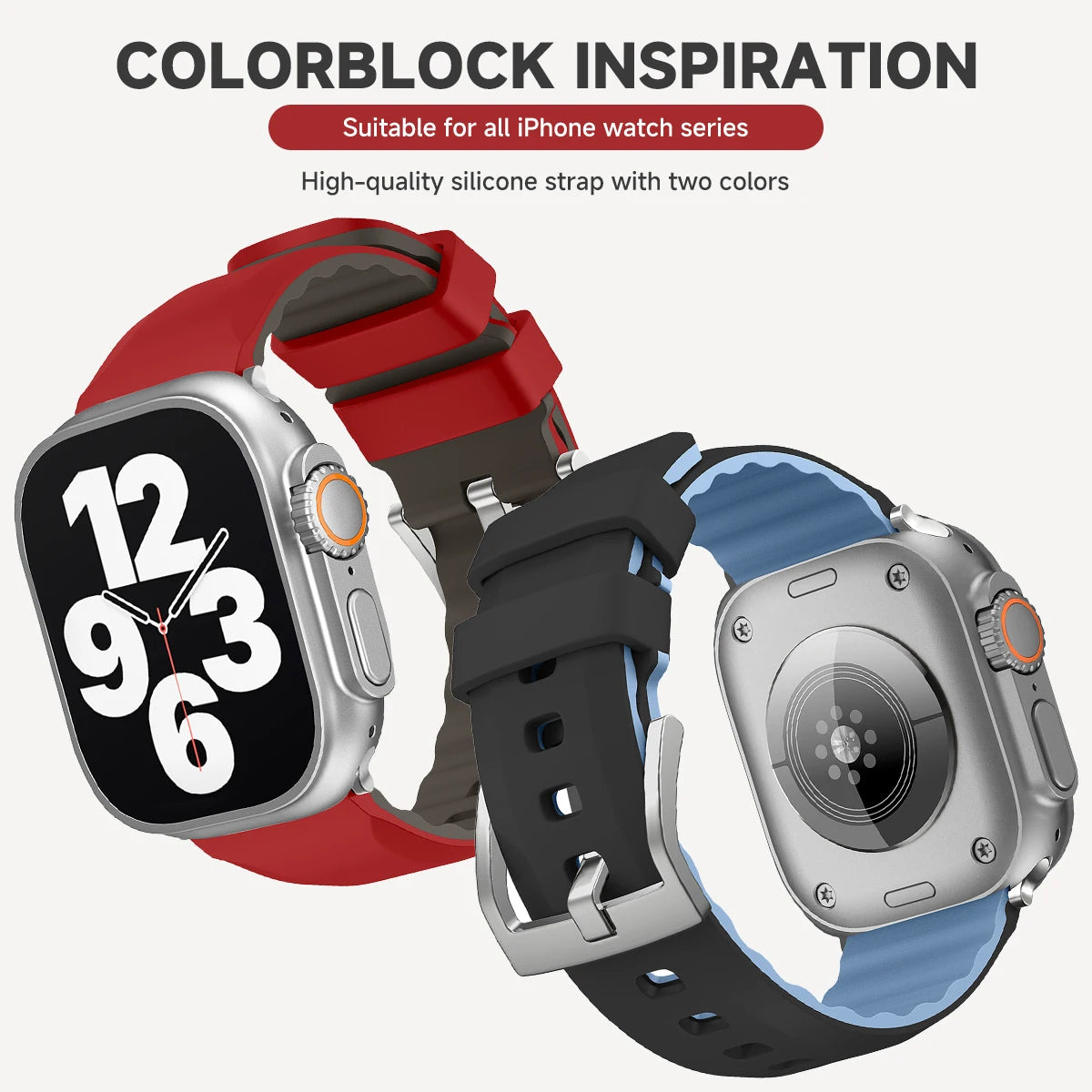 Silicone Sports Strap for Apple Watch – Durable Comfort for Active Lifestyles