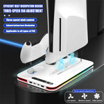 PlayStation 5 Cooling Stand with Dual Controller Charging and RGB Lights