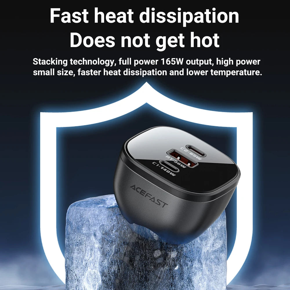 ACEFAST 140W Dual USB-C Car Charger