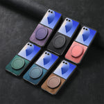 Retro Leather Case with 360° Rotating Bracket for Samsung Galaxy Z Flip 7