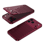 Metal Heat Dissipation Case with Textured Dot Surface for iPhone 18 Series