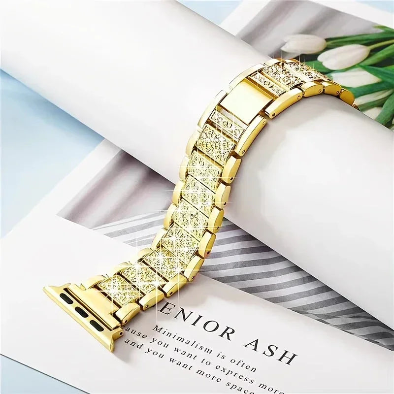 Luxury Diamond Bling Metal Bracelet for Apple Watch