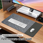 Modern Felt & Leather Mouse Pad