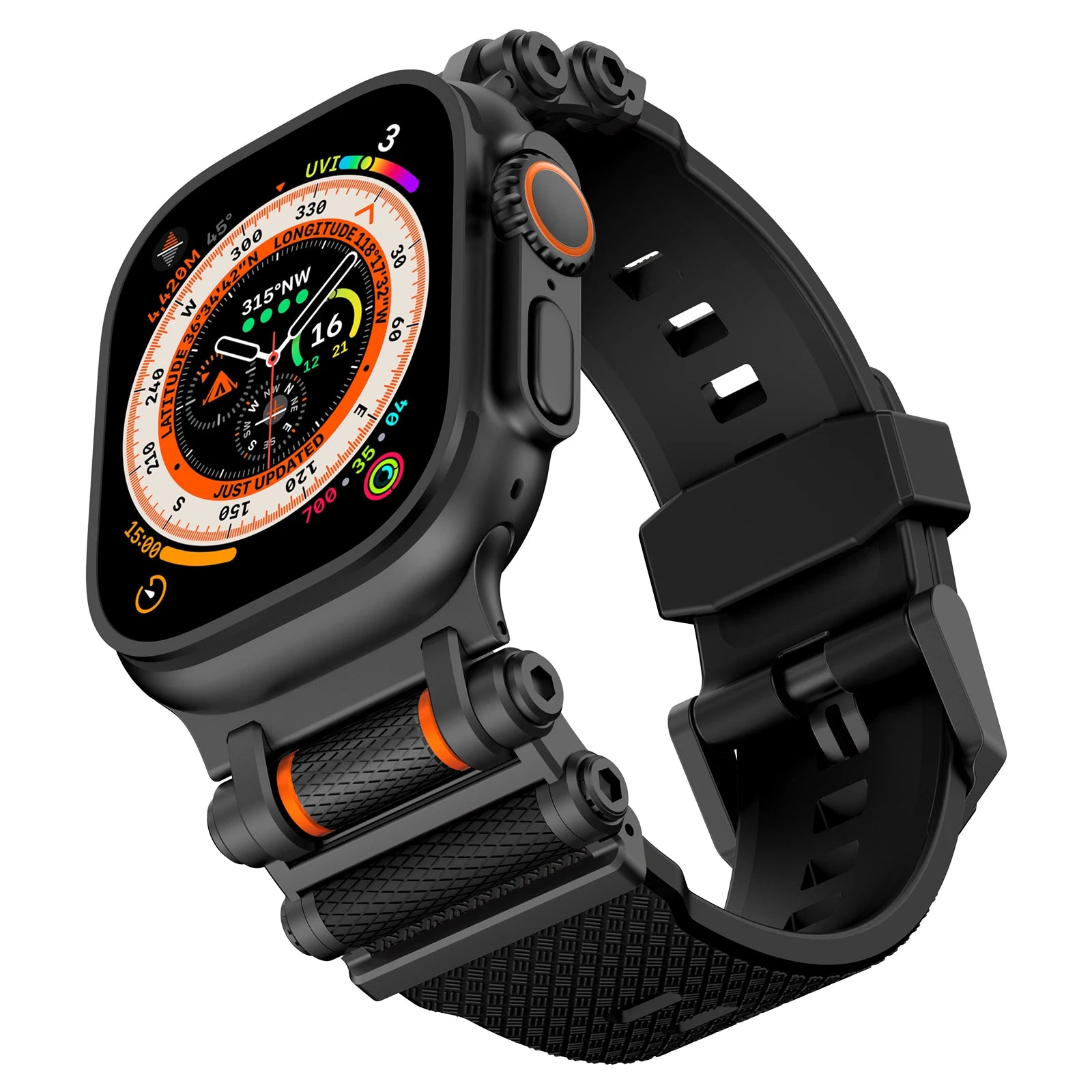 Tough Metal + Silicone Strap for Apple Watch