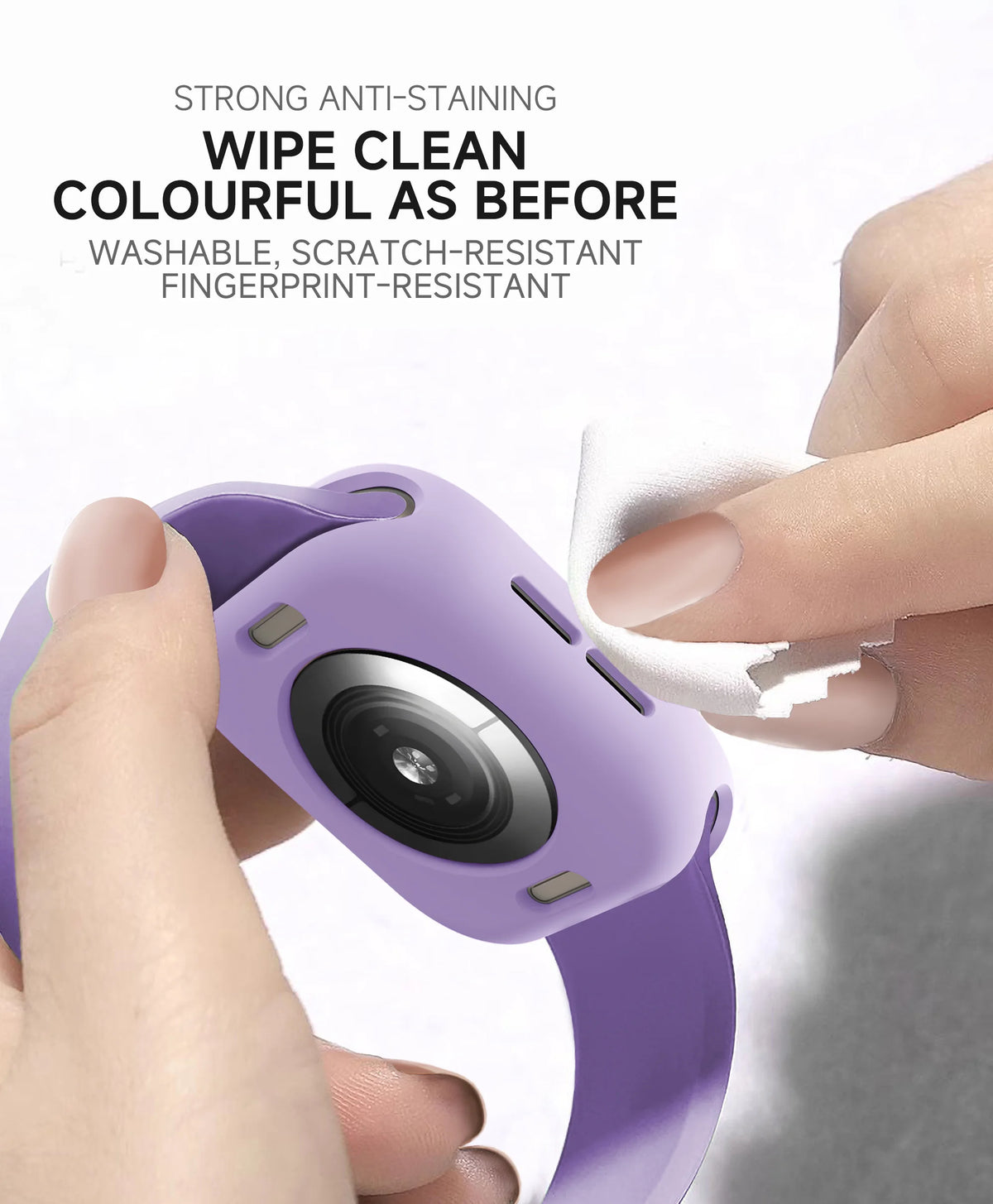 Candy Color Soft Silicone Bumper Case for Apple Watch