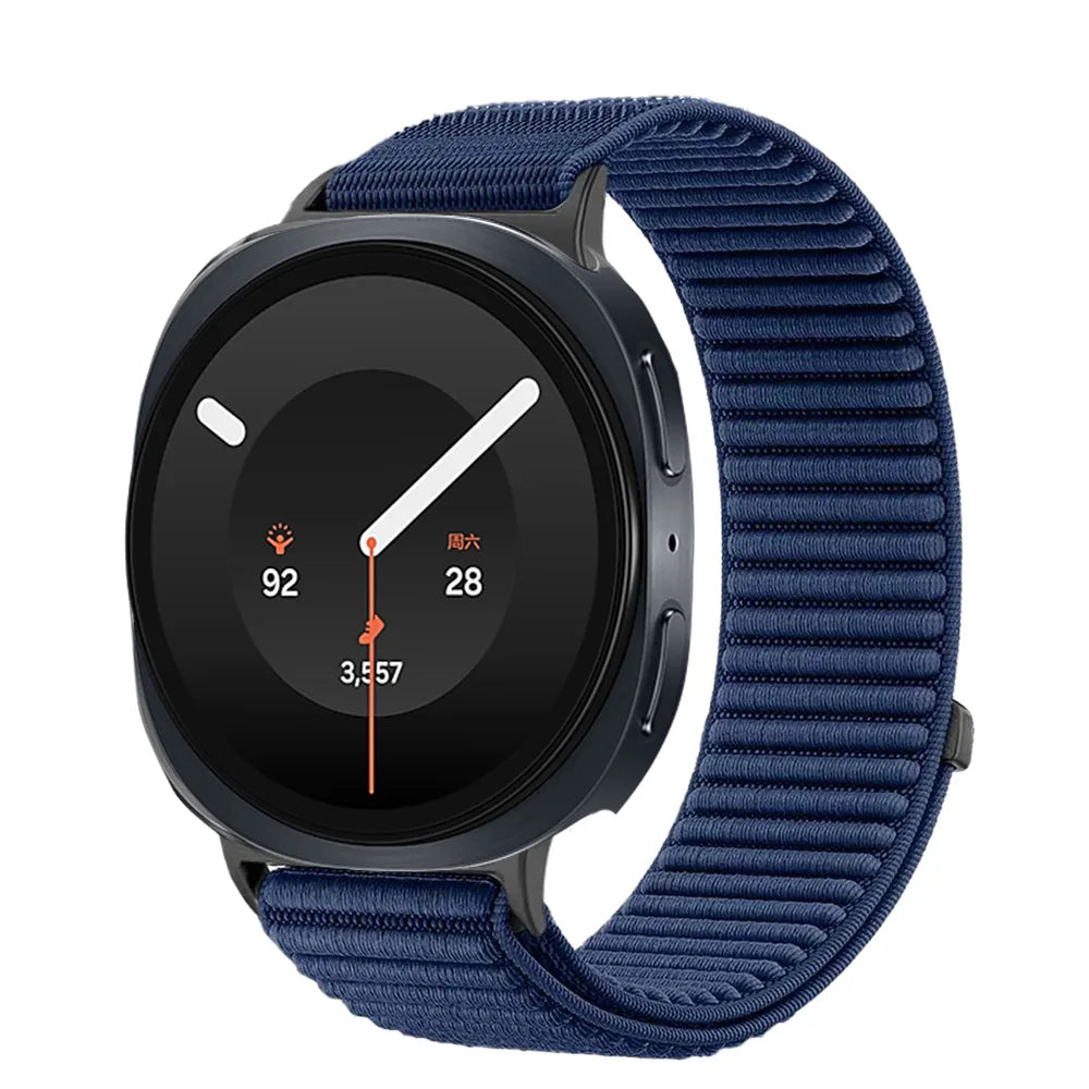 Breathable Braided Nylon Watch Band with Velcro Closure for Samsung Galaxy Watch 9