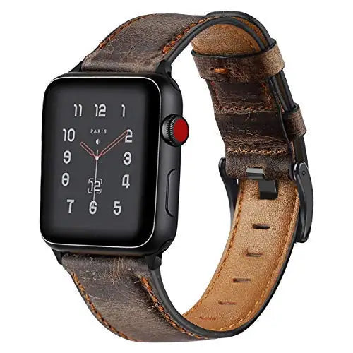 Classic Retro Cow Leather Strap for Apple Watch