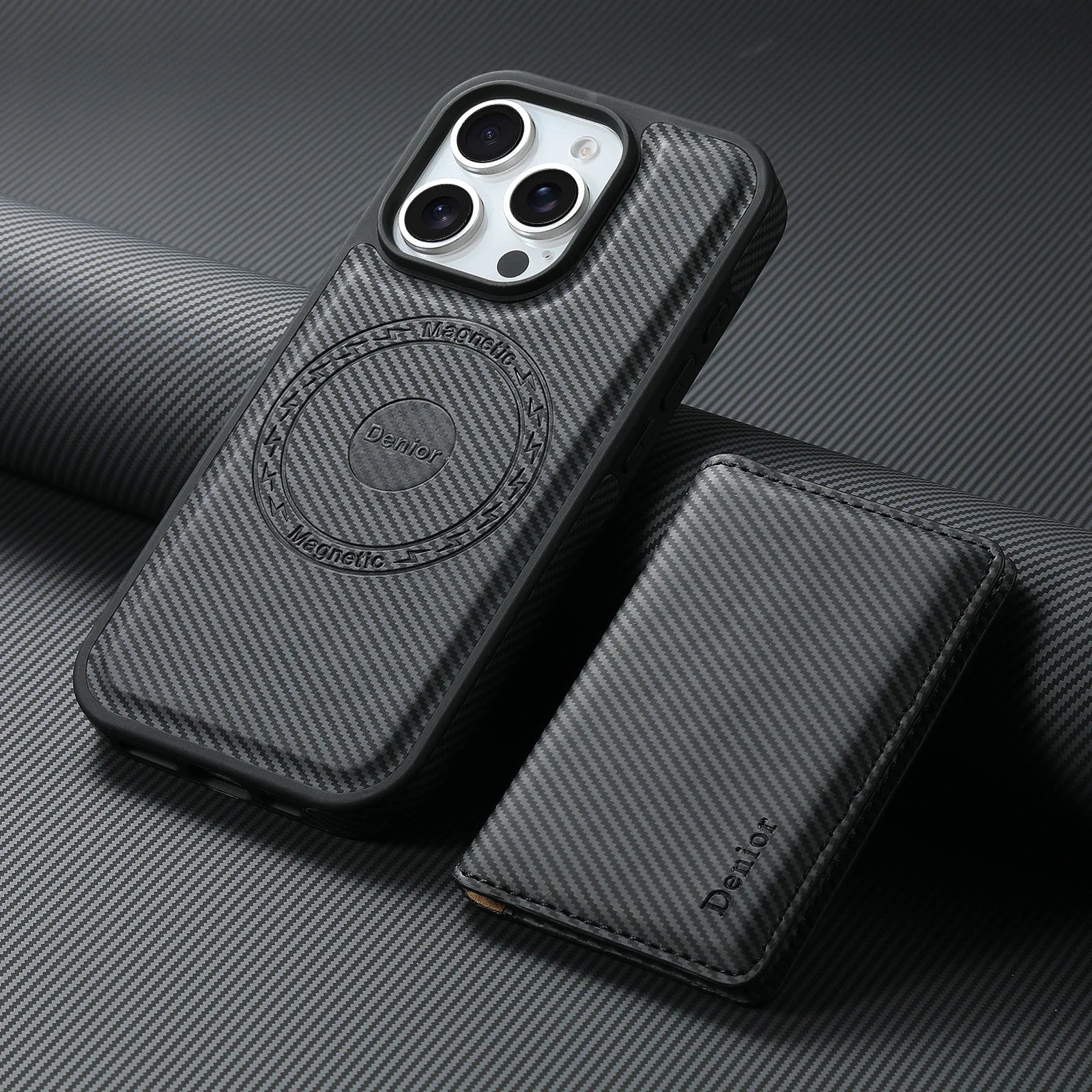 2-in-1 Detachable Magnetic Leather Wallet Case for iPhone 16 Series