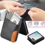 Samsung Galaxy Z Flip 7 Leather Wallet Case