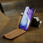 Retro Vertical Leather Flip Case for Samsung Galaxy S26 Series