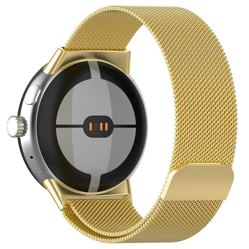 Milanese Mesh Watch Band with Magnetic Clasp Adjustment for Google Pixel Watch 5