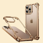 Ultra-Thin Aluminum Alloy Shockproof Metal Frameless Case for iPhone 16 Pro and iPhone 16 Pro Max