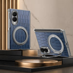 Premium Magnetic Crocodile Pattern Leather Case for Samsung Galaxy Z Fold 8