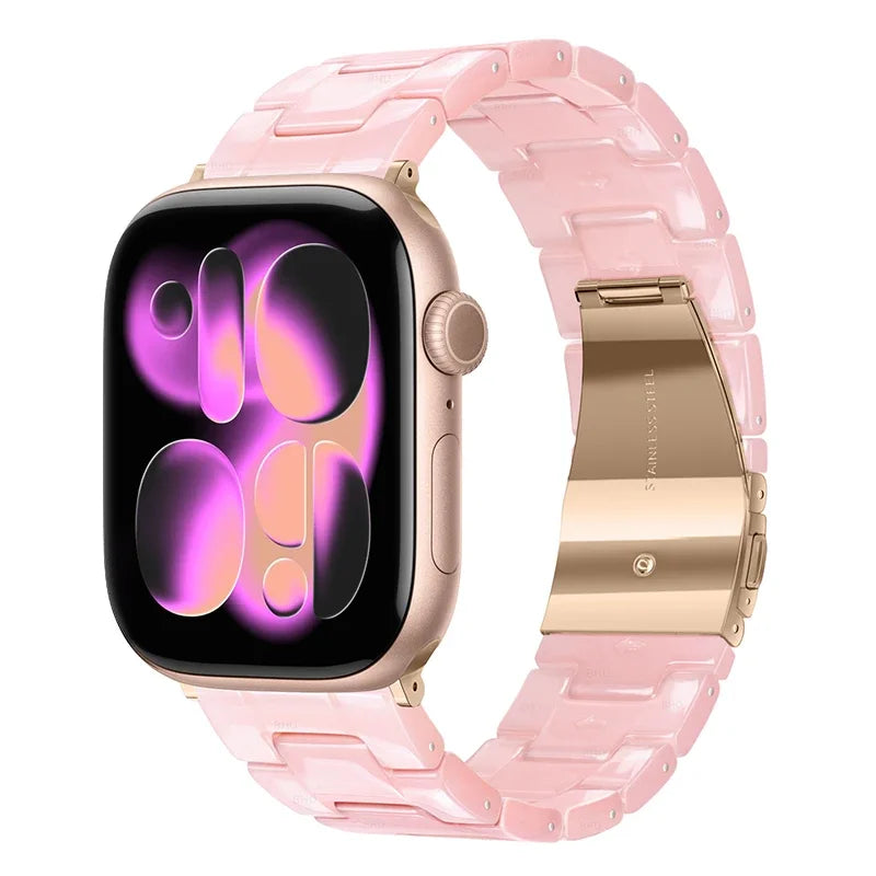 Glossy Resin Link Strap for Apple Watch