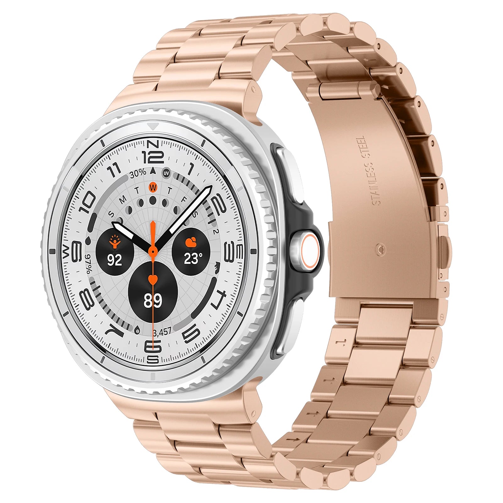 Elegant Stainless Steel Strap for Samsung Galaxy Watch 8 / Galaxy Watch 8 Classic