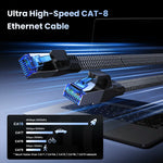 Asometech 40Gbps CAT8 Ethernet Cable
