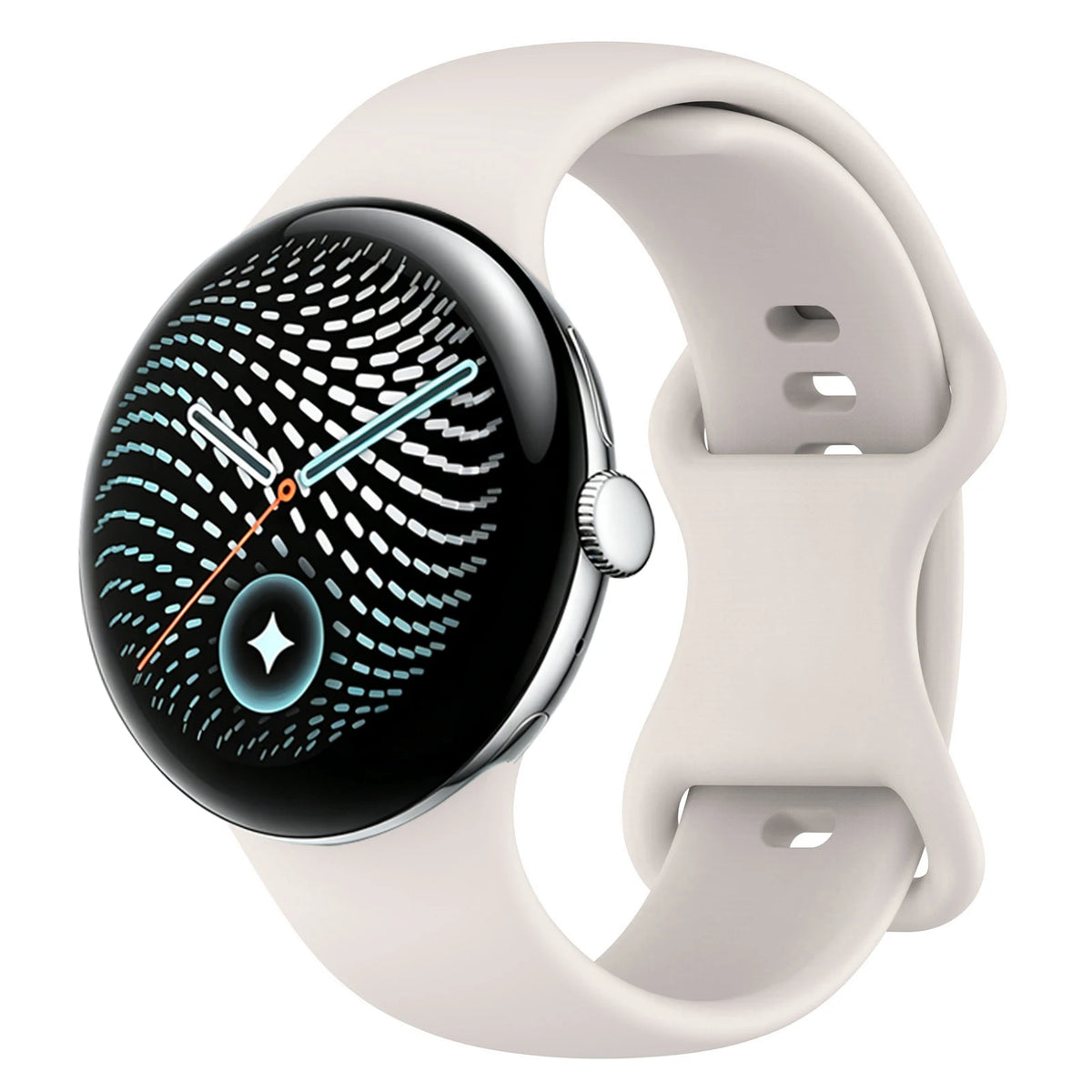 Silicone Quick-Release Watch Band with 8-Shape Anchor for Google Pixel Watch 5