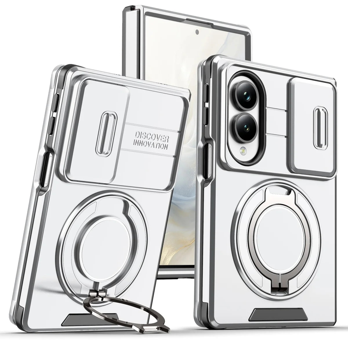 Protective Case with Rotating Magnetic Ring for Samsung Galaxy Z Fold 8
