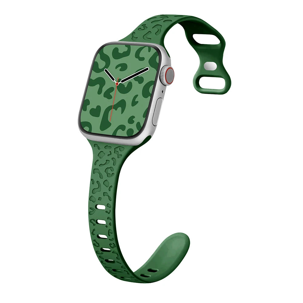 Slim Leopard Pattern Strap for Apple Watch