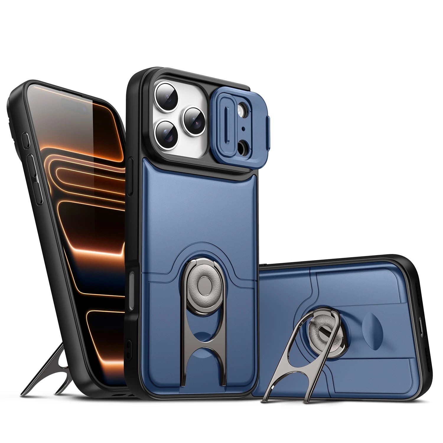 Premium Heavy-Duty Armor Case with Sliding Camera Cover for iPhone 17 Series