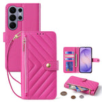 Pebbled Leather Crossbody Wallet Case for Samsung Galaxy S25 Series