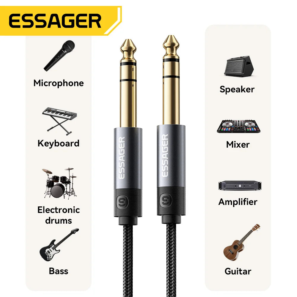 Essager Tin-Plated Copper Guitar Cable