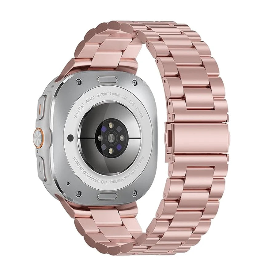 Stainless Steel Link Bracelet Band with Removable Links for Samsung Galaxy Watch Ultra 2